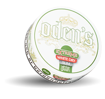Oden’s Wintergreen Extreme White Dry Slim Chew